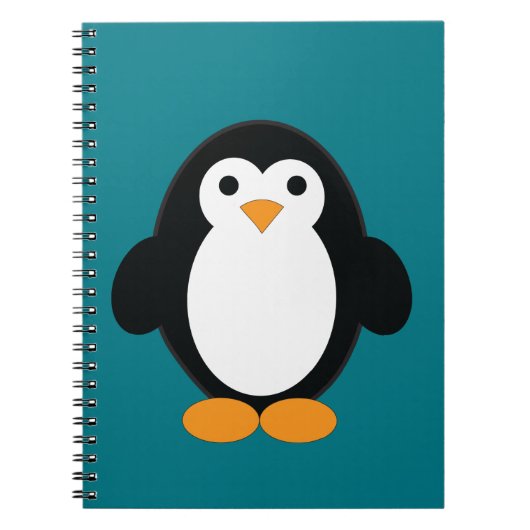 Cute Cartoon Penguin Notitieboek (Voorkant)