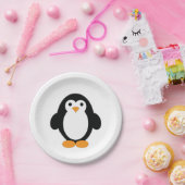 Cute Cartoon Penguin Papieren Bordje (Feest)