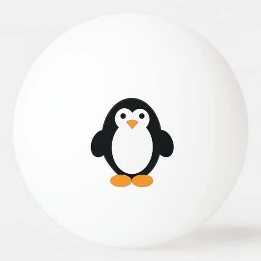 Cute Cartoon Penguin Pingpongbal (Achterkant)