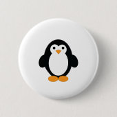 Cute Cartoon Penguin Ronde Button 5,7 Cm (Voorkant)