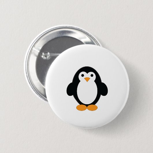 Cute Cartoon Penguin Ronde Button 5,7 Cm (Voorkant /achterkant)