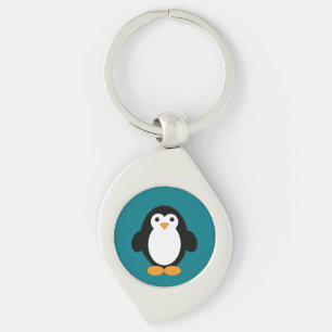 Cute Cartoon Penguin Sleutelhanger