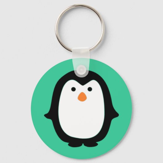 Cute Cartoon Penguin Sleutelhanger (Voorkant)