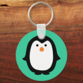 Cute Cartoon Penguin Sleutelhanger (Voorkant)