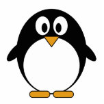 Cute Cartoon Penguin Staand Fotobeeldje<br><div class="desc">Een grappige,  kleine pinguïn die een perfecte decoratie zou maken voor een themakamer.</div>