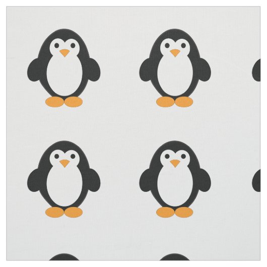 Cute Cartoon Penguin Stof (Swatch)