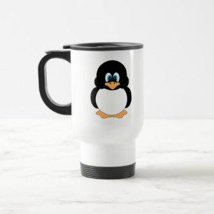 Cute Cartoon Penguin Travel Mug Reisbeker