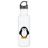 Cute Cartoon Penguin Waterfles (Voorkant)