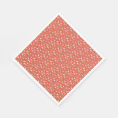 cute cartoon pet dog corgis pattern red background servet (Hoek)