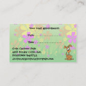 Cute Cartoon Pets Veterinary Afsprakenkaartje (Achterkant)