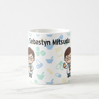 Cute Cartoon Pharmacist Personalized Mug | Custom Koffiemok