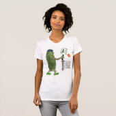 Cute cartoon Pickleball-spelers T-shirt (Voorkant volledig)