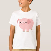 Cute Cartoon Pig Children T-Shirt (Voorkant)