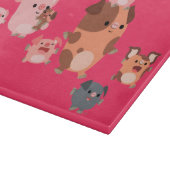 Cute Cartoon Pig Family Cutting Board Snijplank (Hoek)