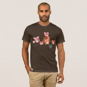 Cute Cartoon Pig Family T-Shirt (Voorkant volledig)