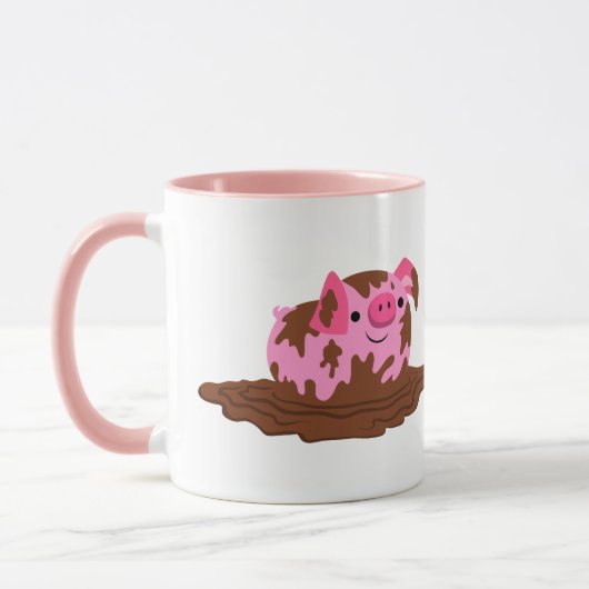 Cute Cartoon Pig in The Mud Mok (Links)