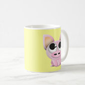 Cute Cartoon Pig Koffiemok (Voorkant rechts)