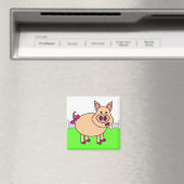 Cute Cartoon Pig Magneet (Insitu (Vaatwasser))