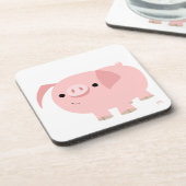 Cute Cartoon Pig Onderzetter Set (Linkerzijde)