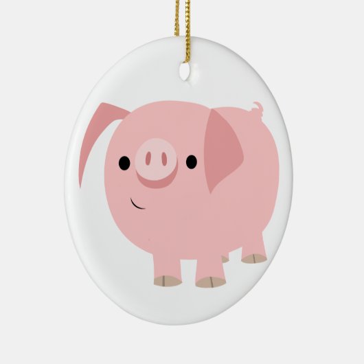 Cute Cartoon Pig Ornament (Rechts)