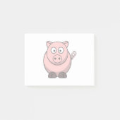 Cute Cartoon Pig Post-it® Notes (Voorkant)