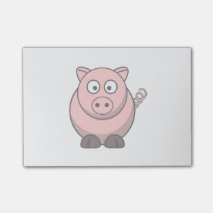 Cute Cartoon Pig Post-it® Notes