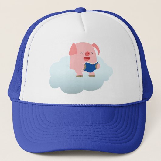 Cute Cartoon Pig Reader op Cloud Pet (Voorkant)