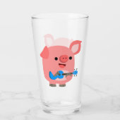 Cute Cartoon Pig Spelen Ukulele Tumbler (Achterkant)