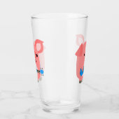 Cute Cartoon Pig Spelen Ukulele Tumbler (Rechts)