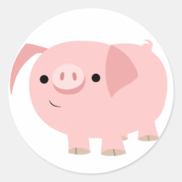 Cute Cartoon Pig Sticker