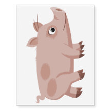 Cute Cartoon Pig Tijdelijk Tattoo