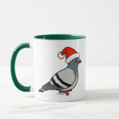 Cute Cartoon Pigeon Santa Mok (Links)