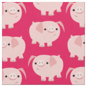 Cute Cartoon Pigs Fabric Stof (Close Up)