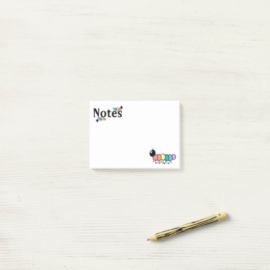Cute Cartoon-pijlers Post-it® Notes (Op bureau)