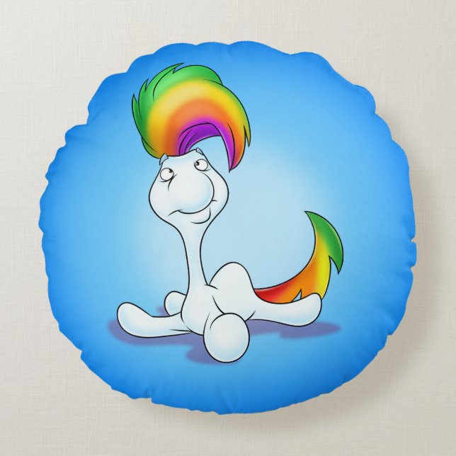 Cute Cartoon Pillow Rond Kussen (Voorkant)