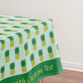 Cute Cartoon Pineapple Tropical Hawaiian Pattern Tafelkleed (Voorbeeld)