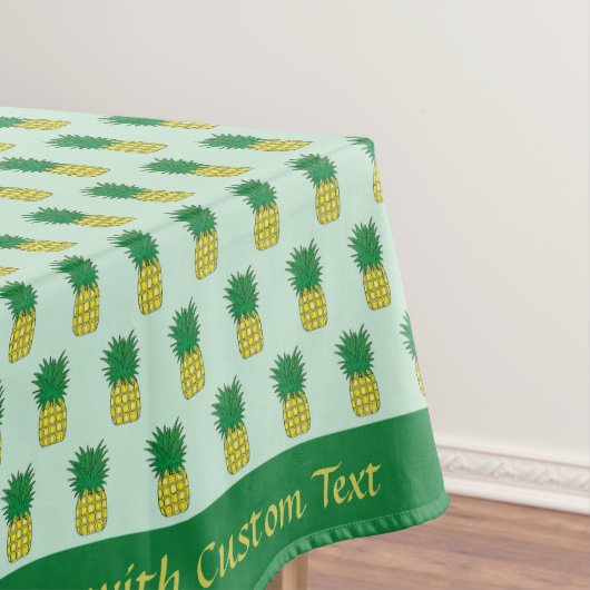 Cute Cartoon Pineapple Tropical Hawaiian Pattern Tafelkleed (Voorbeeld)