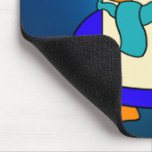 Cute cartoon pinguin frosty ijskuis muismat (Hoek)