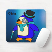 Cute cartoon pinguin frosty ijskuis muismat (Met muis)