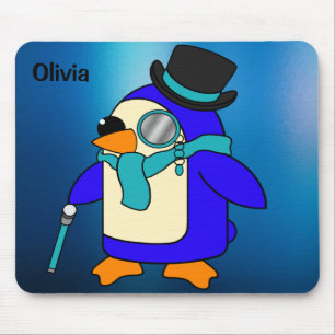 Cute cartoon pinguin frosty ijskuis muismat