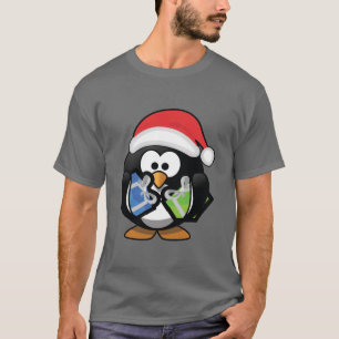 Cute Cartoon pinguin met cadeaus T-shirt