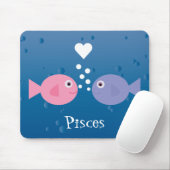 Cute Cartoon Pisces Custom Muismat (Met muis)