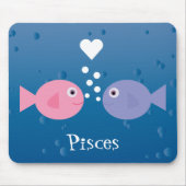 Cute Cartoon Pisces Custom Muismat (Voorkant)