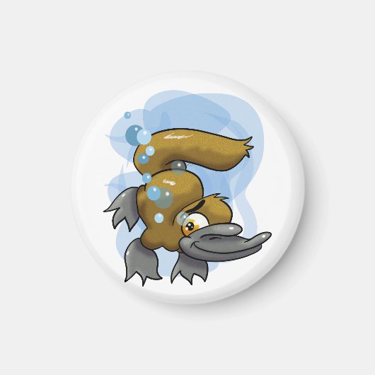 Cute Cartoon Platypus Magneet (Voorkant)