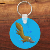 Cute Cartoon Platypus Sleutelhanger (Voorkant)