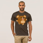 Cute Cartoon Playful Beer T-Shirt (Voorkant volledig)