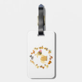 Cute Cartoon Ponies Mandala Bagagelabel (Achterkant verticaal)