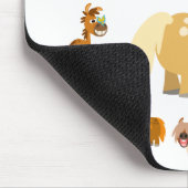 Cute Cartoon Ponies Mandala Mousepad Muismat (Hoek)