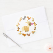 Cute Cartoon Ponies Mandala Sticker (Envelop)