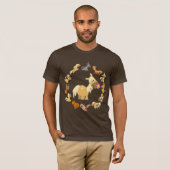 Cute Cartoon Ponies Mandala T-Shirt (Voorkant volledig)